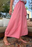 Arbi Gingham Pocket Culotte Pant Sherbet Coral